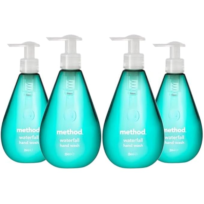 Method WATERFALL HANDWASH, WITH PLANT-BASED CLEANSING POWER, 354ML, 4 PACK - Image 1
